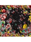 Платок Dior шелковый черный "Butterfly"