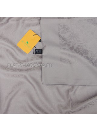 Платок Etro шелковый серый однотонный 599-15