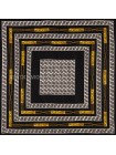Платок Fendi шелковый черный с белым "Цепи" 3132