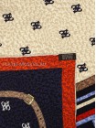 Платок Fendi шелковый черный "Ремни" 1858-90
