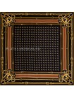 Платок Gucci шелковый черный "Belts" 1569-90