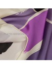 Платок Hermes шелковый белый с фиолетовым "Tela di Lavoro"