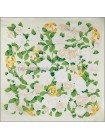 Платок Chanel шелковый бежевый "Rose" 1572-90