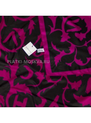 Платок Givenchy шелковый черный с фуксия "Designo" 4162