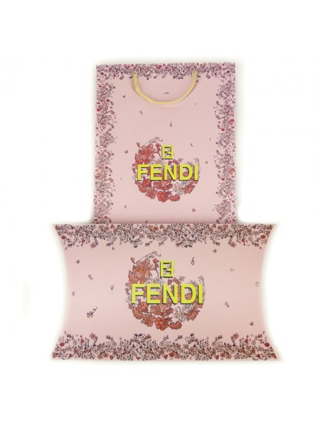 Подарочный конверт с пакетом Fendi розовый