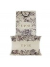 Палантин Dior шелковый черный с белым "Flowers"