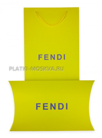 Подарочный конверт с пакетом Fendi желтый