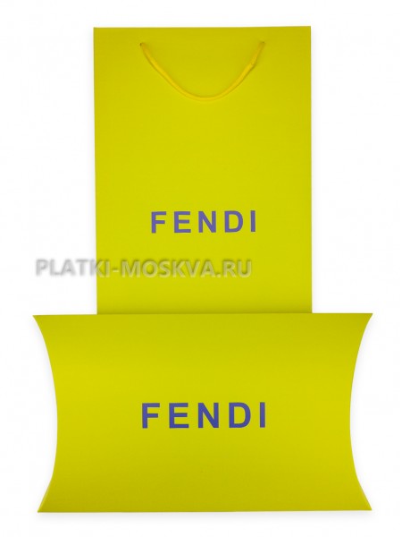 Подарочный конверт с пакетом Fendi желтый