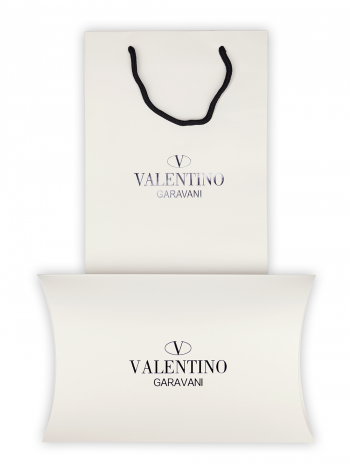 Подарочный конверт с пакетом Valentino белый