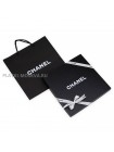 Платок Chanel шелковый черный "Shopping" 2313-90