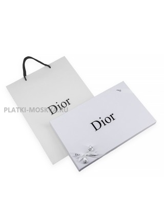 Палантин Christian Dior кашемировый синий "Monogram" 2458