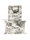 Платок Dior шелковый черный с белым "Monogram" 1976-90