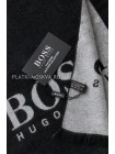 Шарф мужской Hugo Boss кашемировый черный с белым 3431