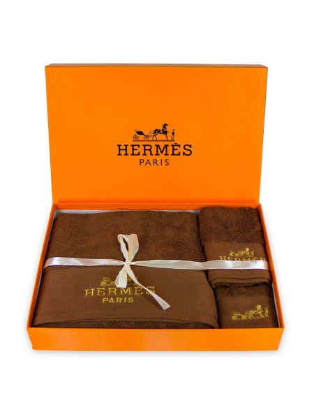 Комплект полотенец Hermes в подарочной коробке 38052