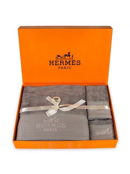 Комплект полотенец Hermes в подарочной коробке 38053
